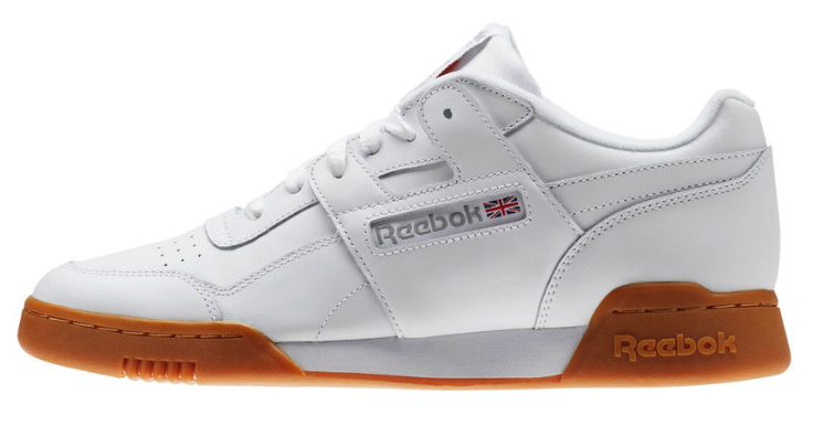 reebok workout white gum
